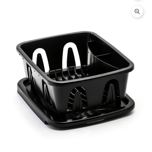 Camco Mini Dish Drainer Caddy  & Life is Better at the campsite Shower Curtain - Picture 3 of 5